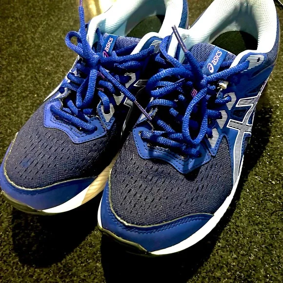 ASICS Women's Gel Contend 8 Navy and White Athletic Shoes Size 8.5 - Picture 2 of 7